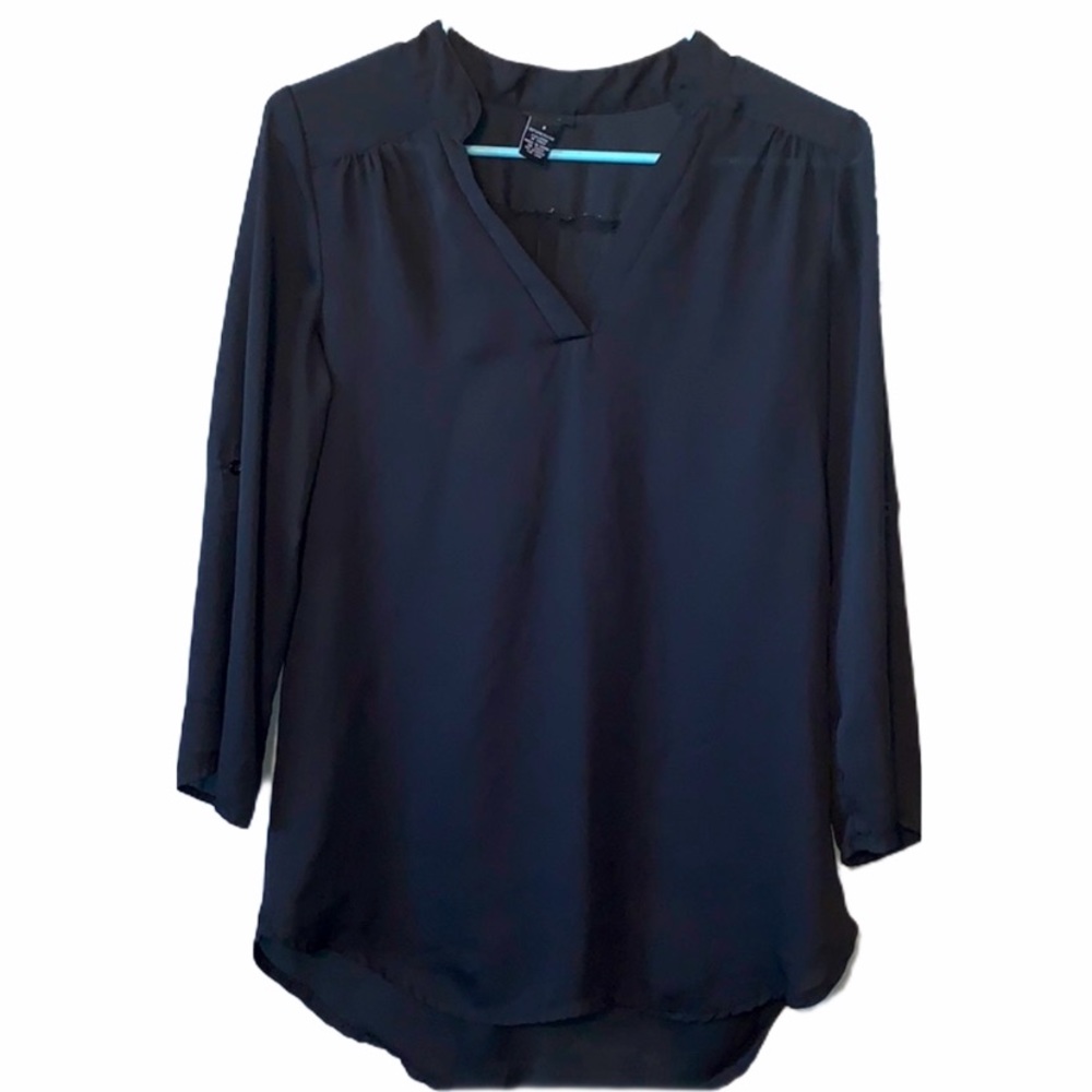 Dressy 🖤black🖤 high low shirt